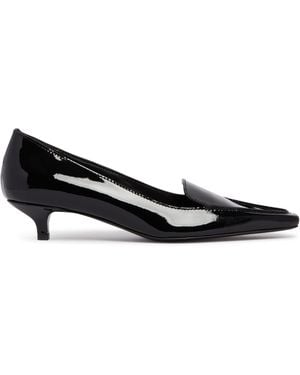 TOTEME Kitten Heel Loafers - Black