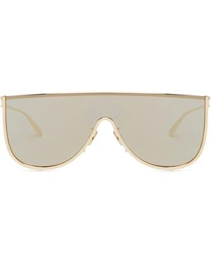 Alaïa Metal Shield Sunglasses - Grey