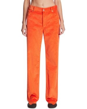 Loewe Cotton Corduroy Trousers - Orange