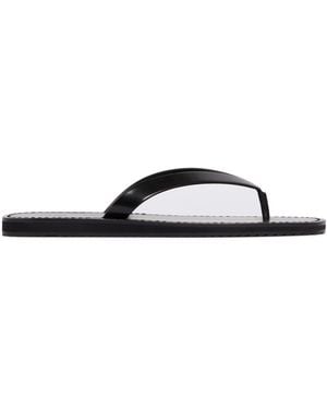 The Row City Thong Sandals - Black