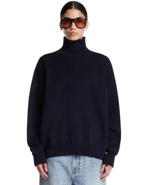 Rohe Wool Turtleneck Jumper - Blue