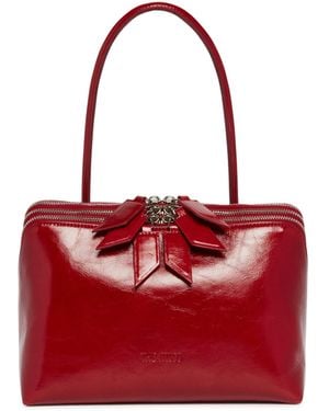 The Attico Crinkled Patent Leather L'Altra Di Milano Bag - Red