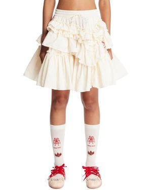 adidas Originals Simone Rocha X Ruffle Skirt - White