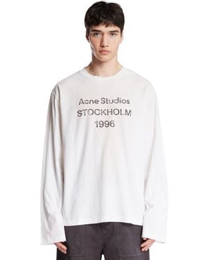 Acne Studios Logo T-Shirt - White