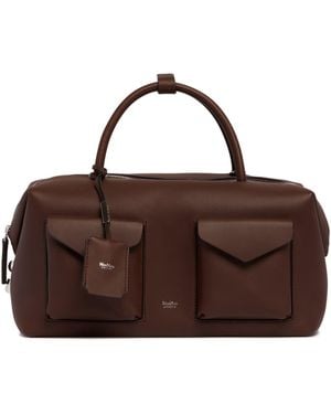 Max Mara Holdall Cargo Large Bauletto Bag - Brown