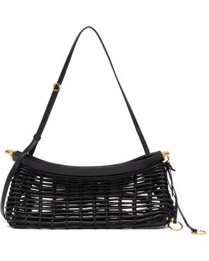 Alaïa Borsa East West Media Intrecciata Nera - Nero