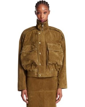 Petar Petrov Softcore Suede Jacket - Brown