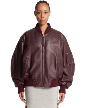The Attico Anja Bomber Jacket - Brown
