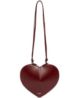 Alaïa Burgundy Le Coeur Bag - Red