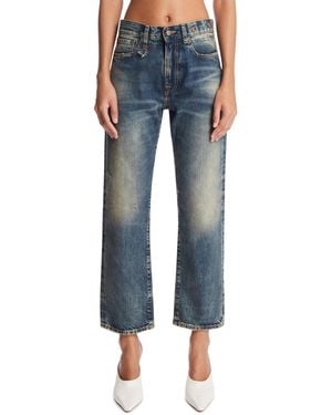 R13 Cropped Jeans - Blue
