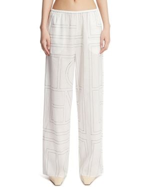 TOTEME Monogram Trousers - White