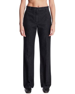 The Row Cotton High-Rise Jeans - Blue