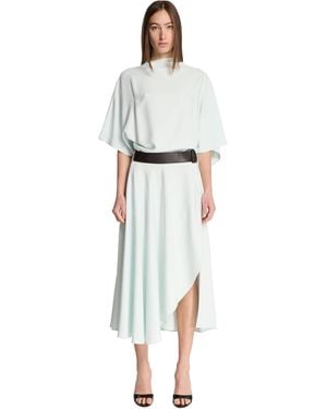 Alaïa Asymmetric Midi Dress - White