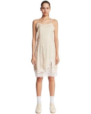Lacoste Landscape Embroidered Tulle Dress - White