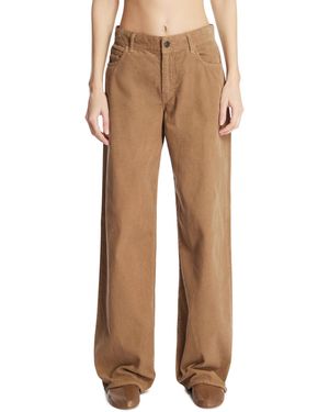 The Row Eglitta Corduroy Trousers - Natural