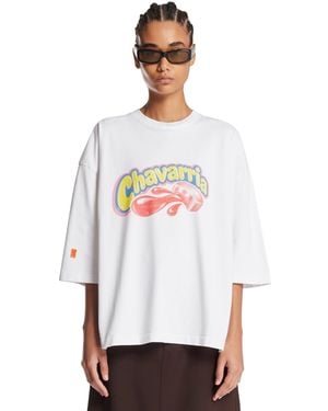 Willy Chavarria Oversized Logo T-Shirt - White