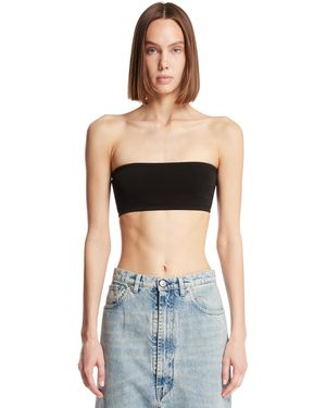 Maison Margiela Strapless Bandeau Top - Blue