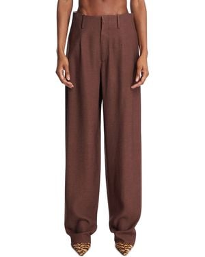 ARMARIUM Temi Viscose Trousers - Brown