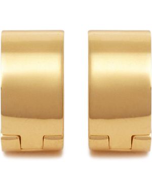 TOTEME 18Kt-Plated Brass Hoop Earrings - Metallic