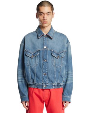 Versace Denim Blouson - Blue