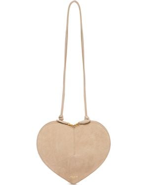 Alaïa Suede Le Coeur Bag - White