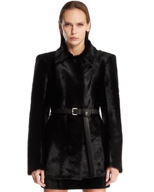 KULAKOVSKY Aurea Shearling Coat - Black