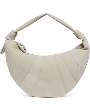 Lemaire Large Fortune Croissant Bag - White