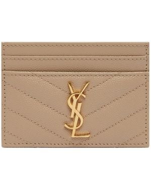 Saint Laurent Cassandre Cardholder - Natural