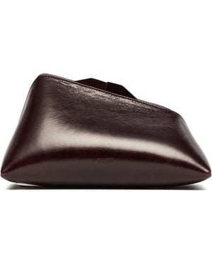 The Attico 8:30Pm Oversized Clutch - Brown