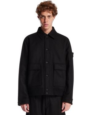 Stone Island Ghost Wool Jacket - Black