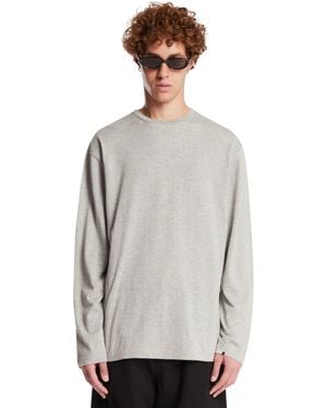 Extreme Cashmere Cotton And Cashmere T-Shirt - Grey