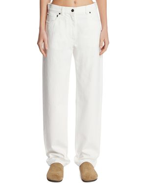 The Row Burty Cotton Jeans - White
