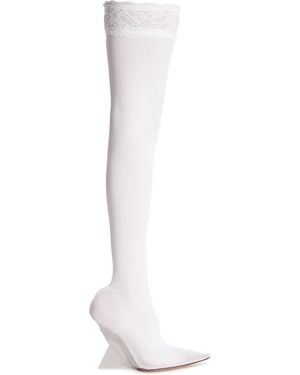 The Attico Stivali Cuissard Bianchi - Bianco