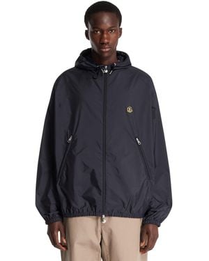 Moncler Giacca A Vento Con Cappuccio Blu