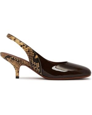 Dries Van Noten Decollete Slingback - Marrone