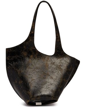 The Attico La Scoop Tote Bag - Black