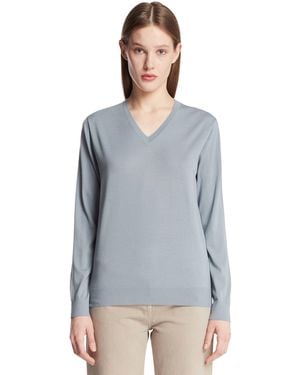 The Row Naius Wool Top - Blue