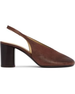 Lemaire Glove Slingback Court Shoes - Brown