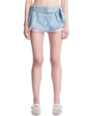 Magda Butrym Denim Shorts - Blue