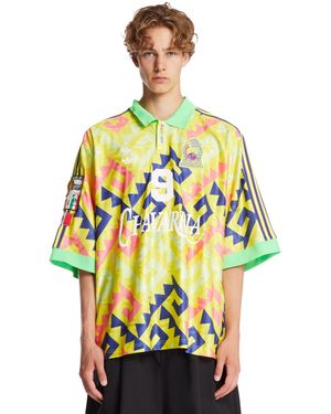 adidas Originals X Willy Chavarria Aop Goalkeeper T-Shirt - Yellow