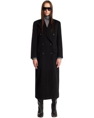 Umit Benan Cashmere Coat - Black