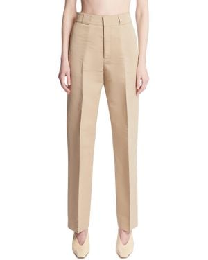 FFORME Nahla Silk And Cotton Trousers - Natural