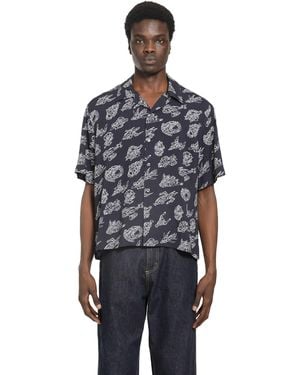 Moncler Printed Short Sleeve Shirt - Blue