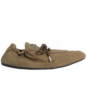 Prada Collapse Canvas Trainers - Natural