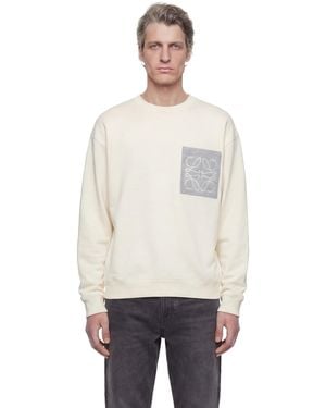 Loewe Anagram Pocket Sweater - Natural