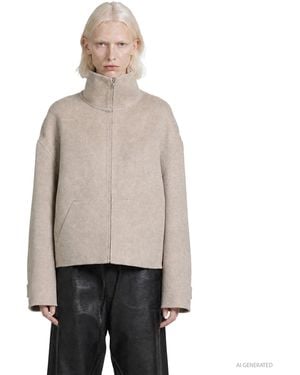 Acne Studios Wool Zip Jacket - Gray