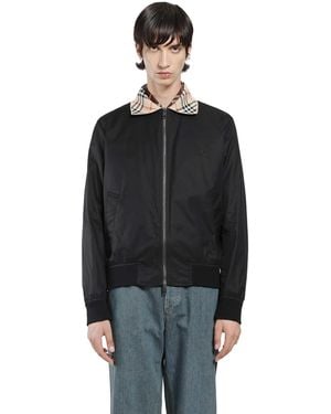 Burberry Gabrdine Glenfields Harrington Jacket - Black