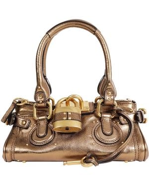 Chloé Paddington Leather Shoulder Bag - Brown