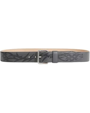 Balenciaga Prong Leather Belt - Black