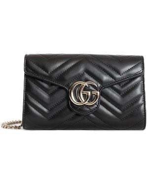 Gucci gg Marmont Wallet On Chain - Black